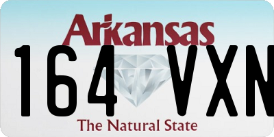 AR license plate 164VXN