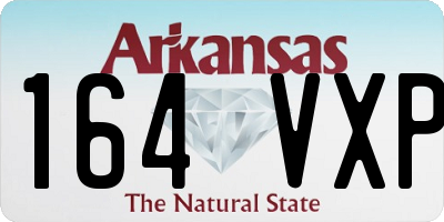 AR license plate 164VXP