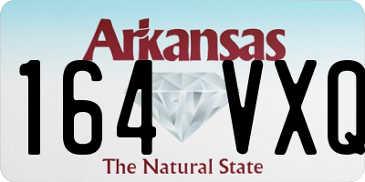 AR license plate 164VXQ
