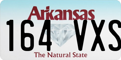 AR license plate 164VXS