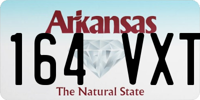 AR license plate 164VXT