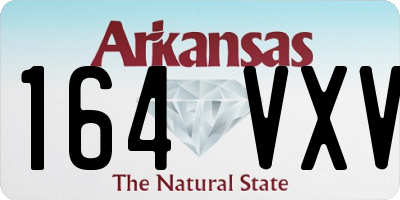 AR license plate 164VXV