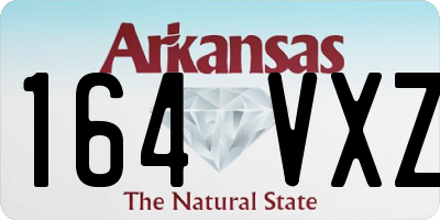 AR license plate 164VXZ
