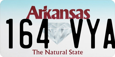 AR license plate 164VYA