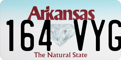 AR license plate 164VYG