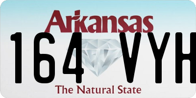 AR license plate 164VYH