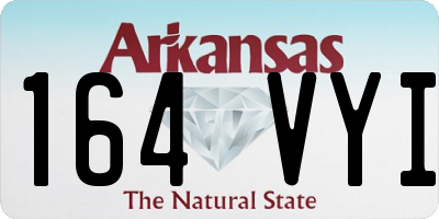 AR license plate 164VYI