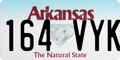 AR license plate 164VYK