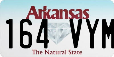 AR license plate 164VYM