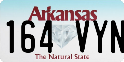 AR license plate 164VYN