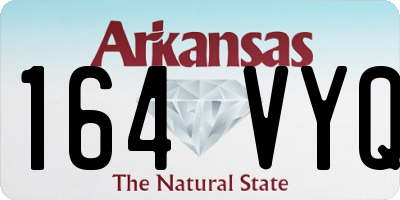 AR license plate 164VYQ