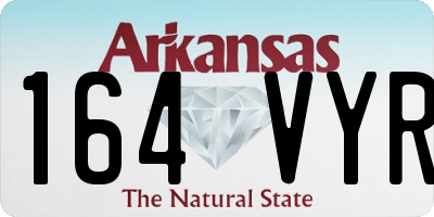 AR license plate 164VYR