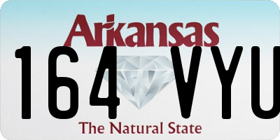 AR license plate 164VYU