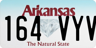 AR license plate 164VYV