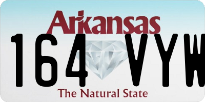 AR license plate 164VYW