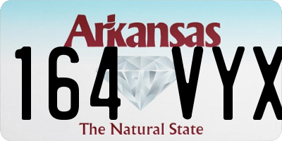 AR license plate 164VYX