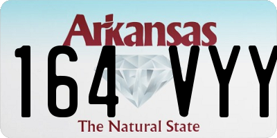 AR license plate 164VYY