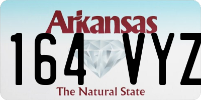 AR license plate 164VYZ