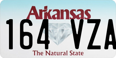 AR license plate 164VZA