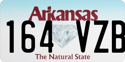 AR license plate 164VZB