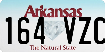 AR license plate 164VZC