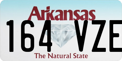 AR license plate 164VZE