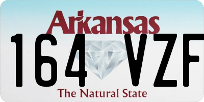 AR license plate 164VZF