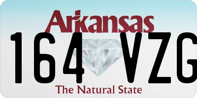 AR license plate 164VZG