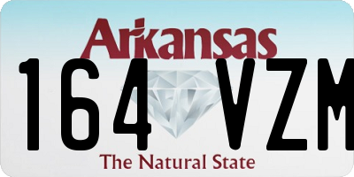 AR license plate 164VZM