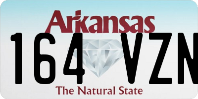 AR license plate 164VZN