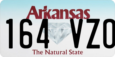 AR license plate 164VZO