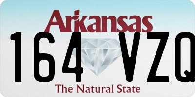 AR license plate 164VZQ