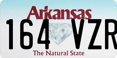 AR license plate 164VZR