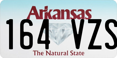 AR license plate 164VZS