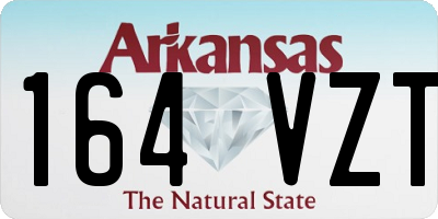 AR license plate 164VZT