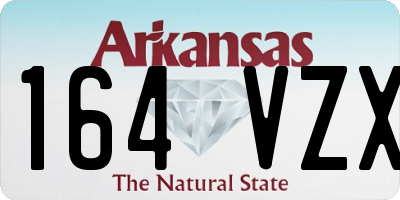 AR license plate 164VZX