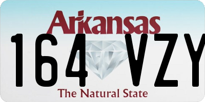 AR license plate 164VZY