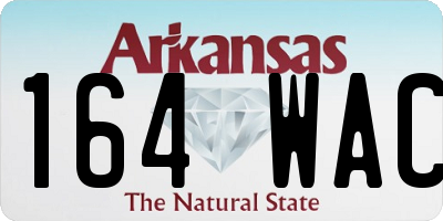 AR license plate 164WAC