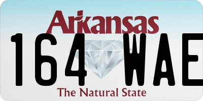 AR license plate 164WAE