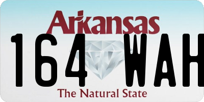 AR license plate 164WAH