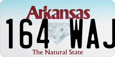 AR license plate 164WAJ