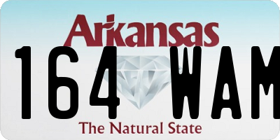 AR license plate 164WAM