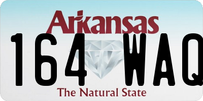 AR license plate 164WAQ