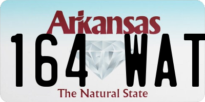 AR license plate 164WAT
