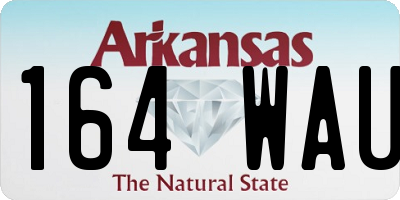 AR license plate 164WAU