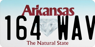AR license plate 164WAV