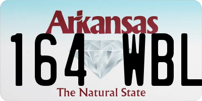 AR license plate 164WBL