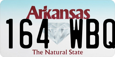 AR license plate 164WBQ
