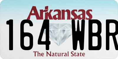 AR license plate 164WBR