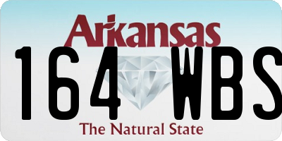 AR license plate 164WBS
